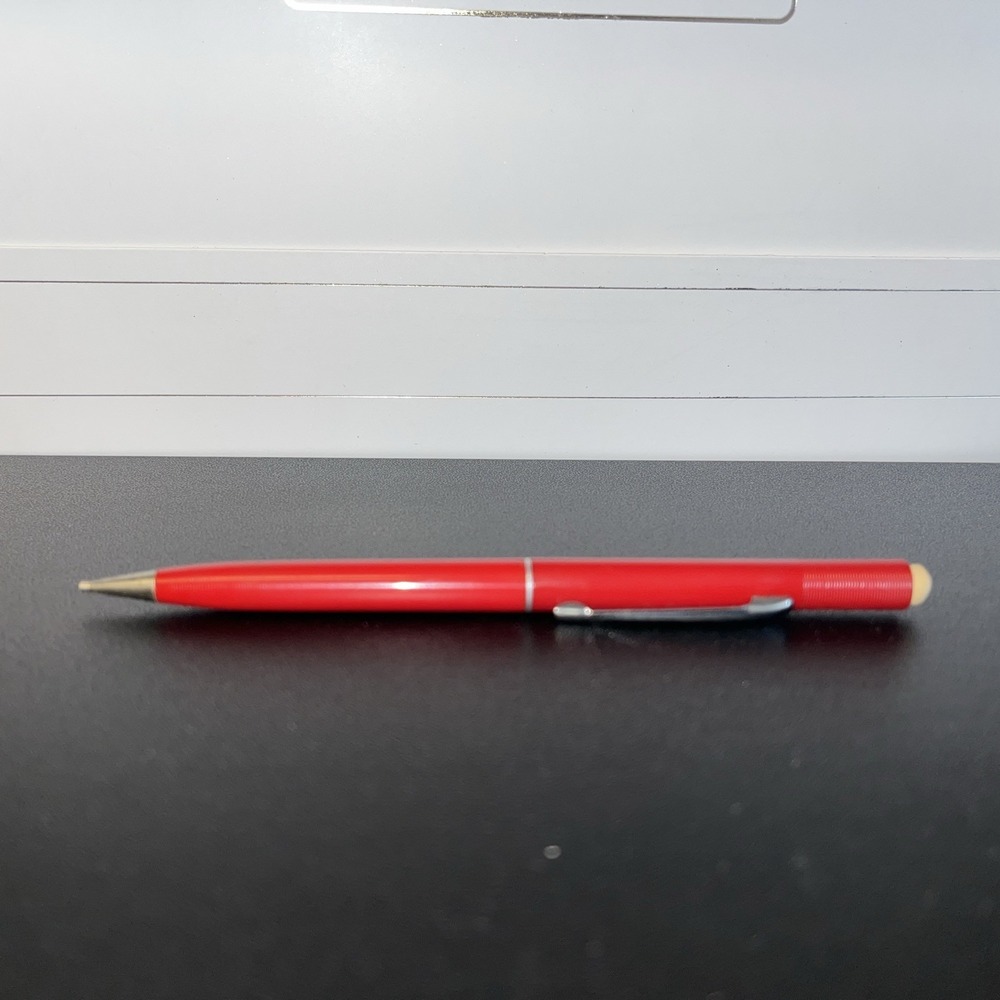 Sheaffer Vintage Matte Red chrome trim Twistable Mechanical Pencil No Lead